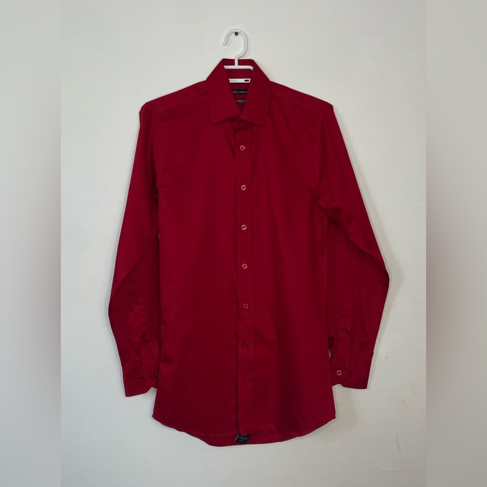 BELISSIMO - Dark Red Button Down Shirt